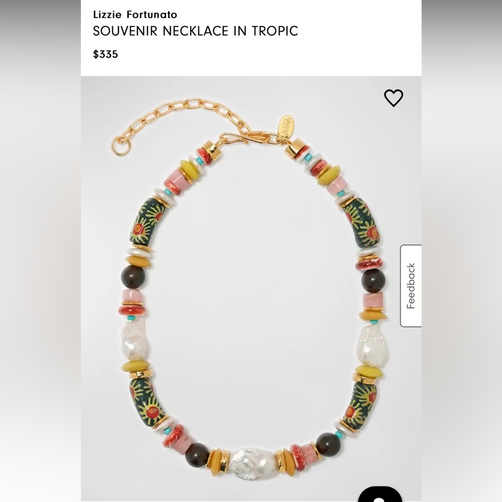 Lizzie Fortunato souvenier necklace EUC worn once